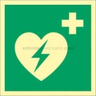 Defibrillator nach ISO 7010 (E 010)