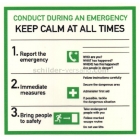 Verhalten im Notfall / Conduct during an emergency - Englisch